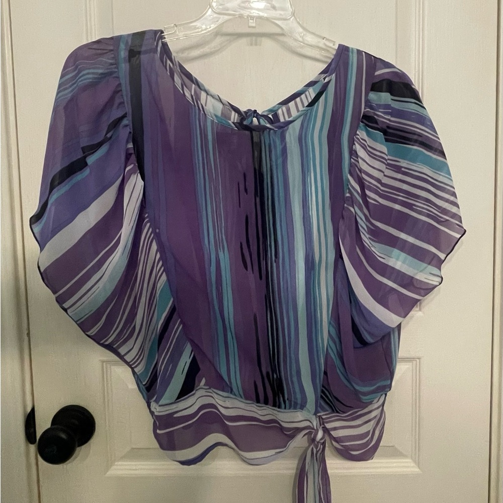 A. Byer Multicolor Striped Blouse
